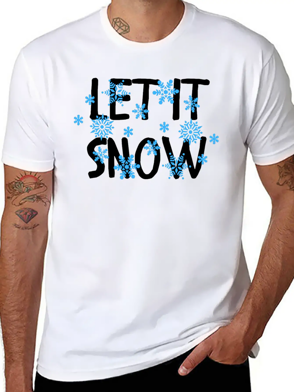 Let It Snow Classic Cotton Tee – Unisex Comfort For Any Season