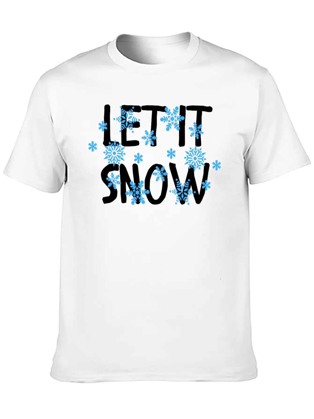 Let It Snow Classic Cotton Tee – Unisex Comfort For Any Season