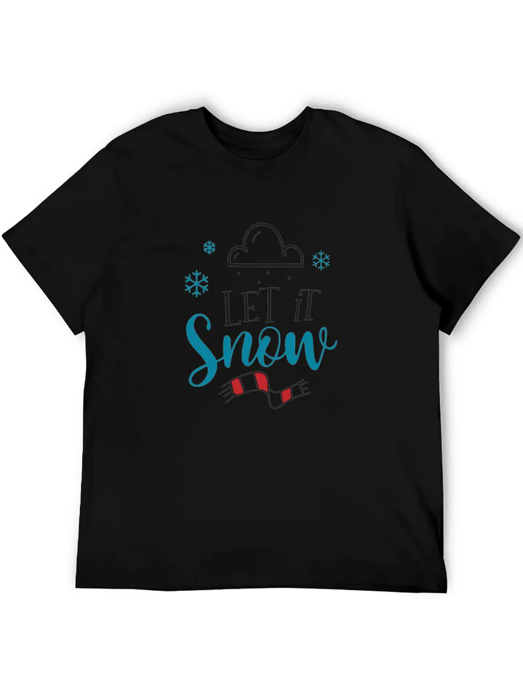 Let It Snow Essential Cotton Tee For Daily Outfits – Unisex Style