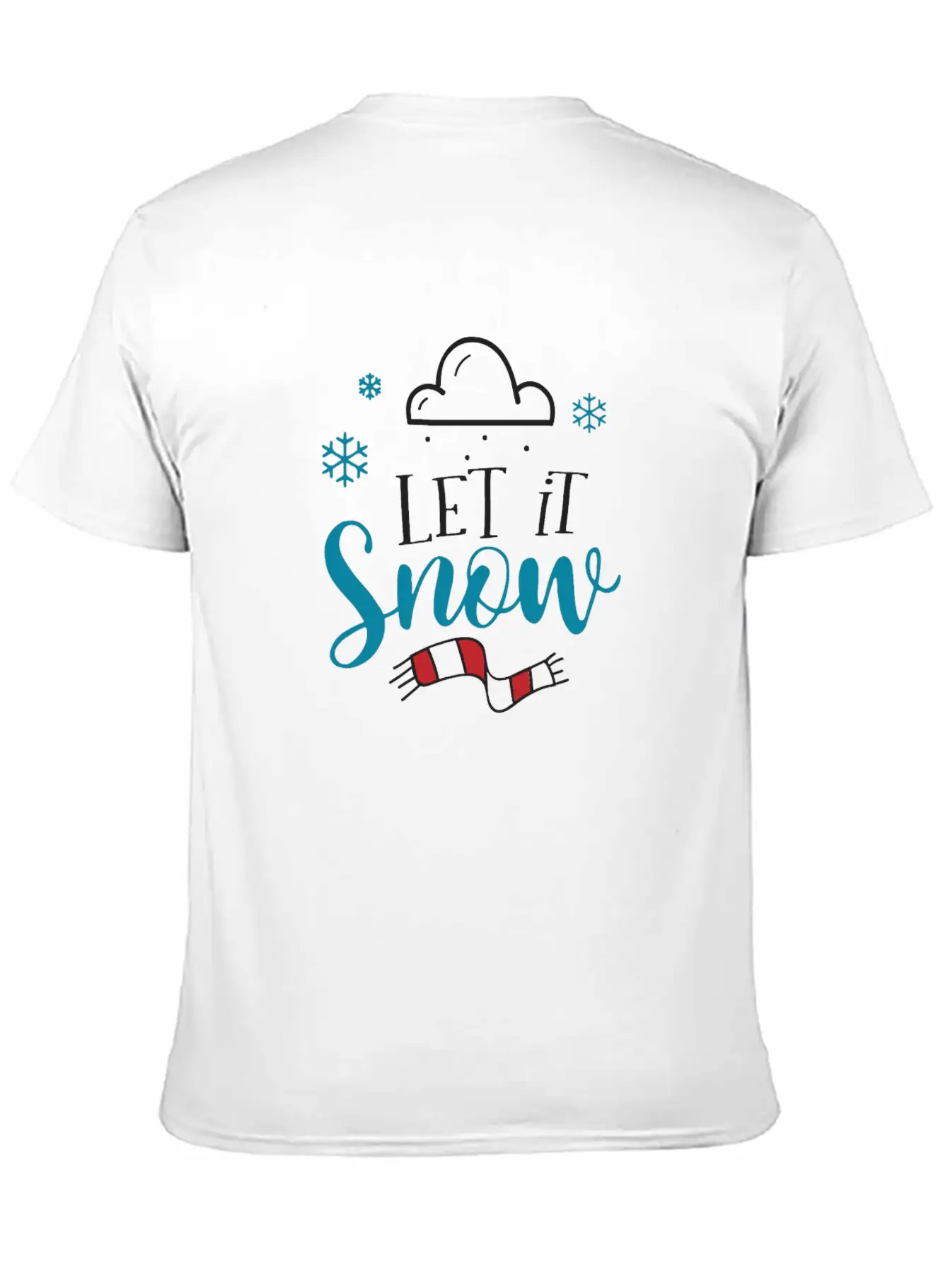 Let It Snow Essential Cotton Tee For Daily Outfits – Unisex Style
