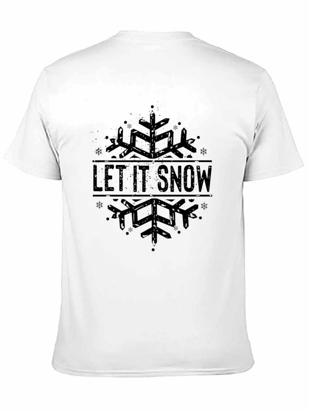Let It Snow - Snow And Winter Basic Graphic T-Shirt – Daily Comfort In Soft Cotton