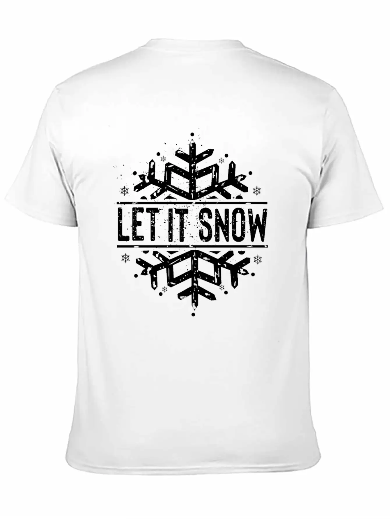 Let It Snow - Snow And Winter Basic Graphic T-Shirt – Daily Comfort In Soft Cotton