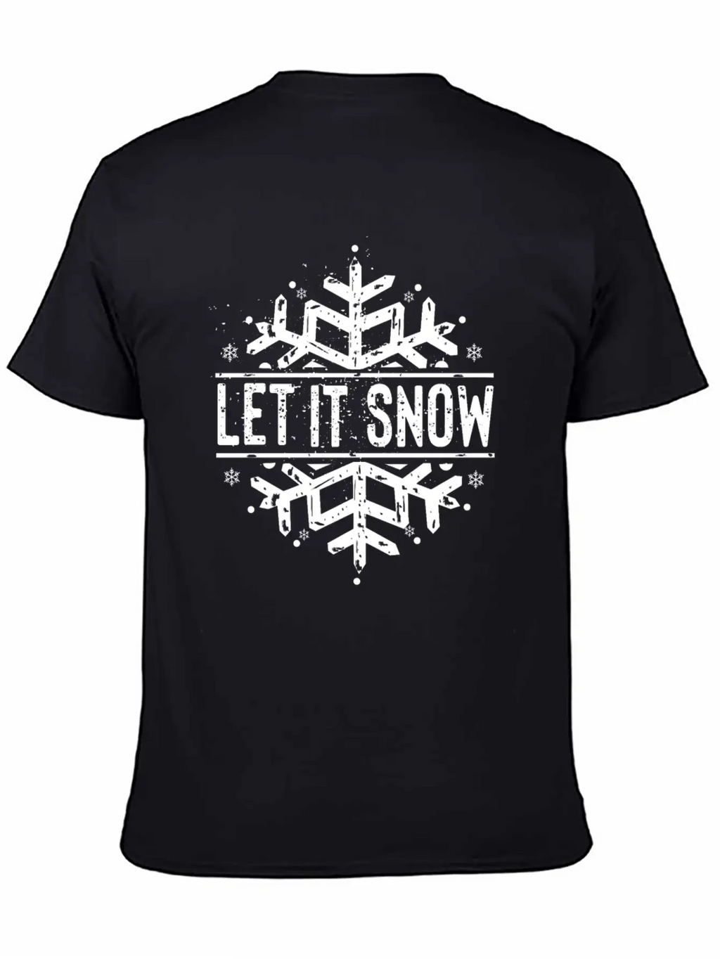 Let It Snow - Snow And Winter Basic Graphic T-Shirt – Daily Comfort In Soft Cotton