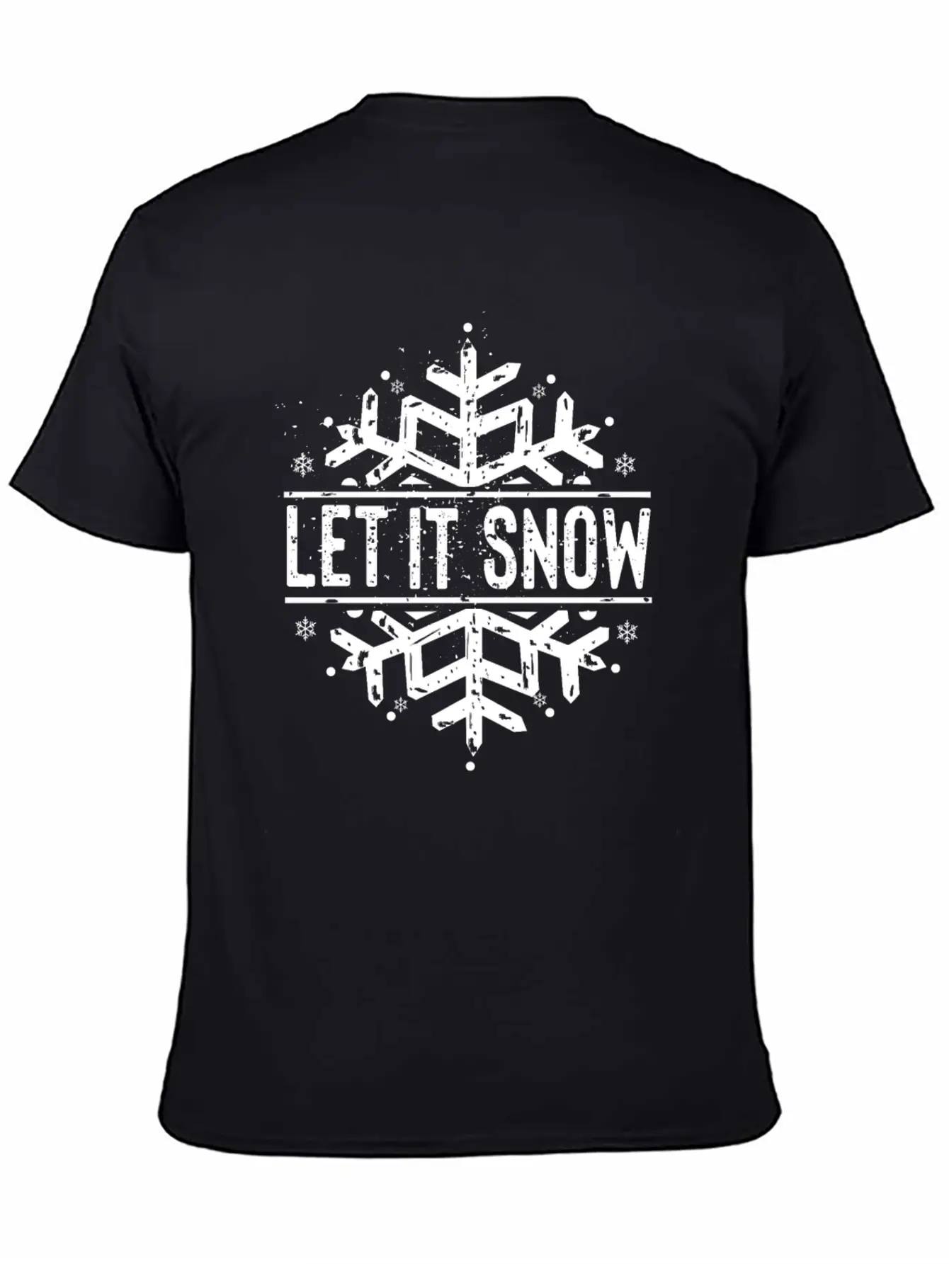 Let It Snow - Snow And Winter Basic Graphic T-Shirt – Daily Comfort In Soft Cotton
