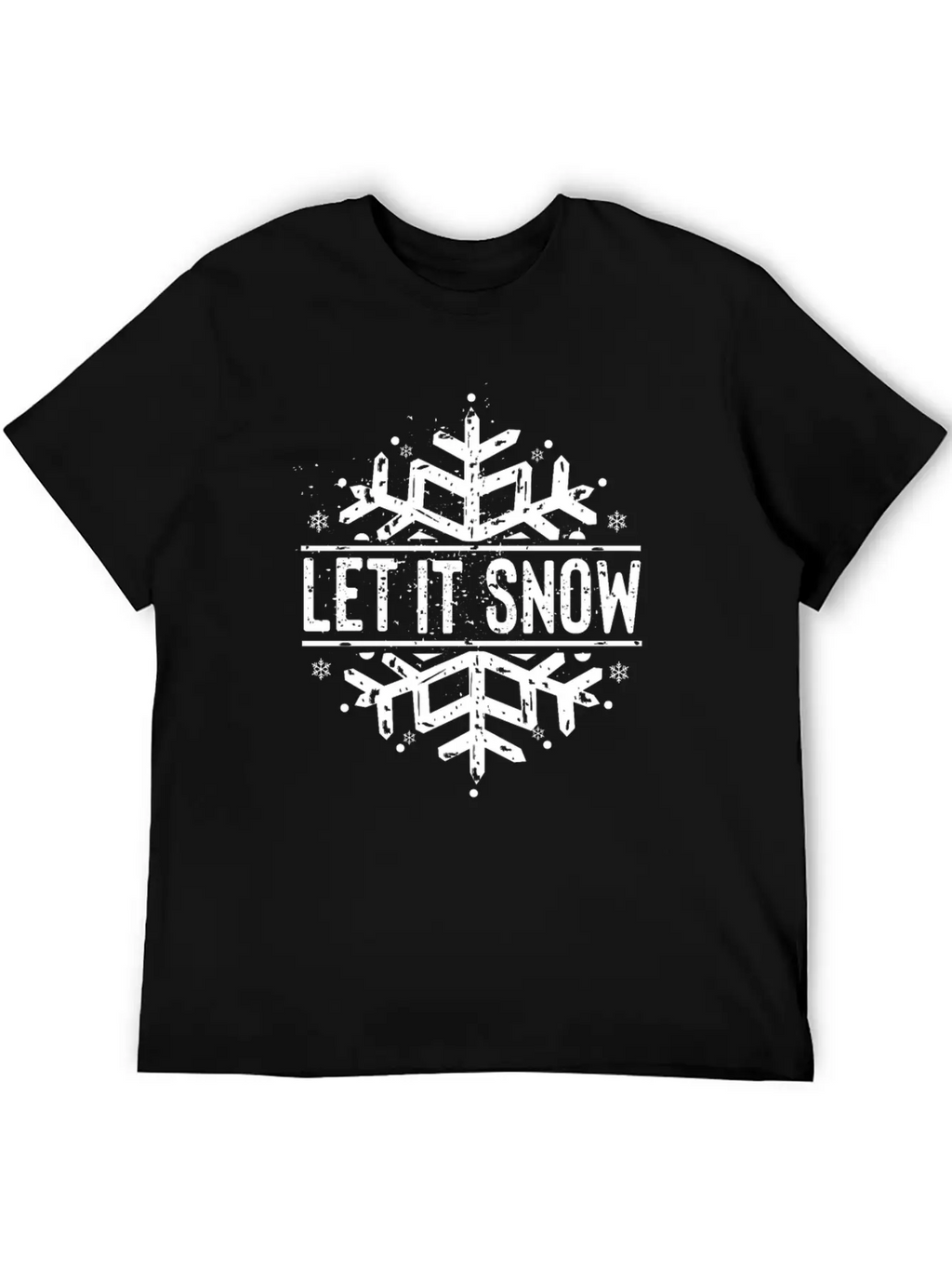 Let It Snow - Snow And Winter Basic Graphic T-Shirt – Daily Comfort In Soft Cotton