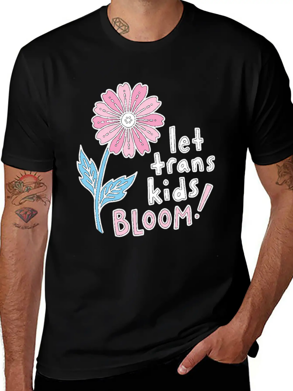 Let Trans Kids Bloom Classic Cotton Tee – Unisex Comfort For Any Season