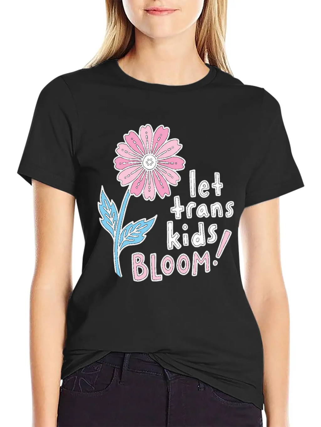 Let Trans Kids Bloom Classic Cotton Tee – Unisex Comfort For Any Season