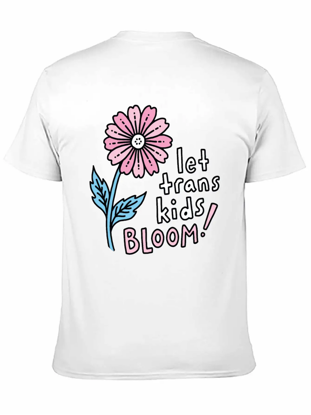 Let Trans Kids Bloom Classic Cotton Tee – Unisex Comfort For Any Season