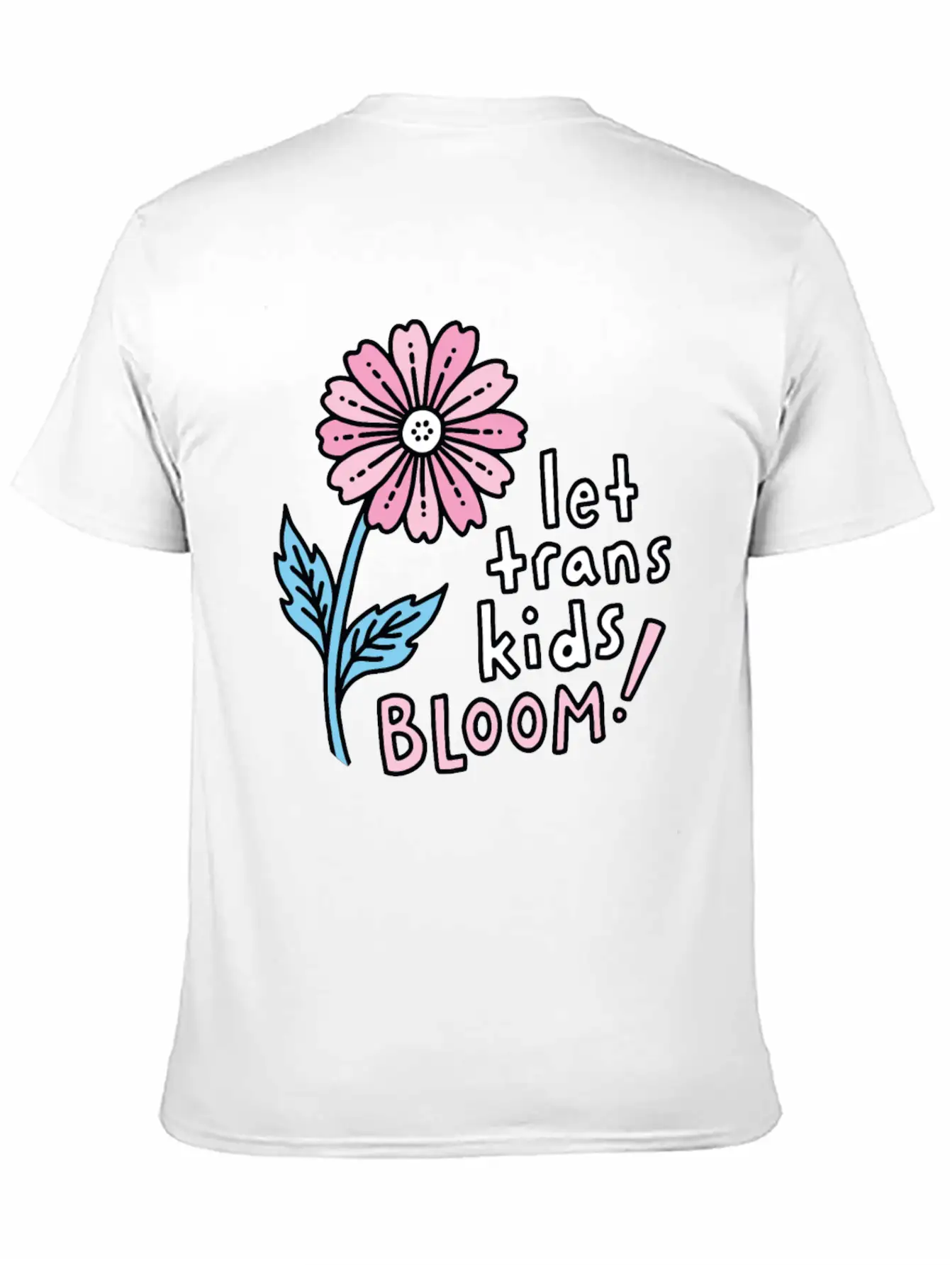 Let Trans Kids Bloom Classic Cotton Tee – Unisex Comfort For Any Season