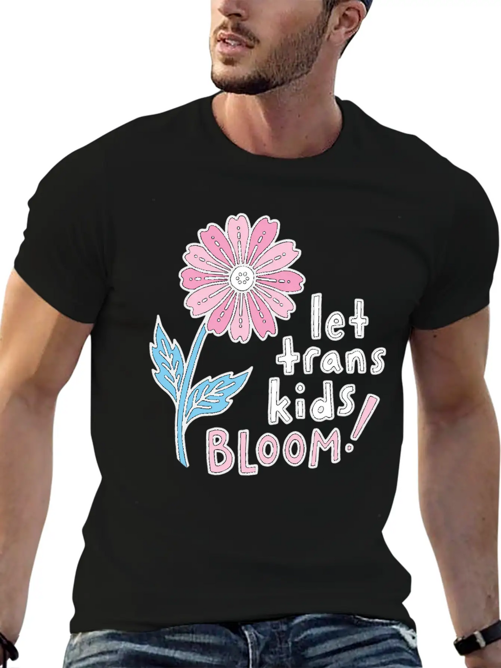 Let Trans Kids Bloom Classic Cotton Tee – Unisex Comfort For Any Season