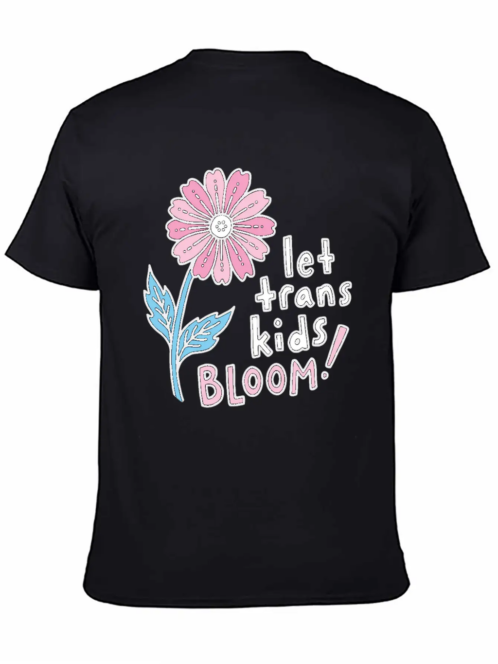 Let Trans Kids Bloom Classic Cotton Tee – Unisex Comfort For Any Season