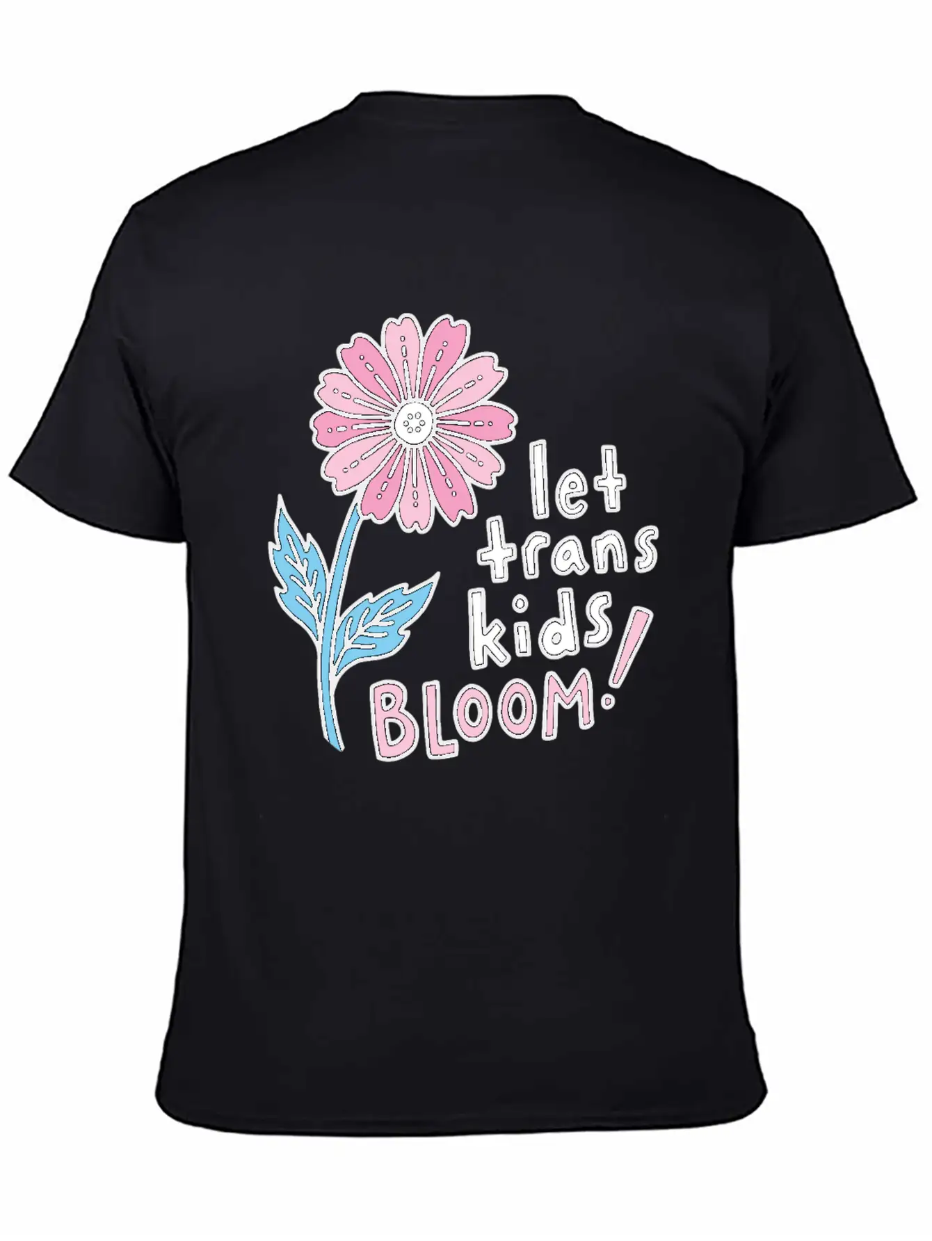 Let Trans Kids Bloom Classic Cotton Tee – Unisex Comfort For Any Season