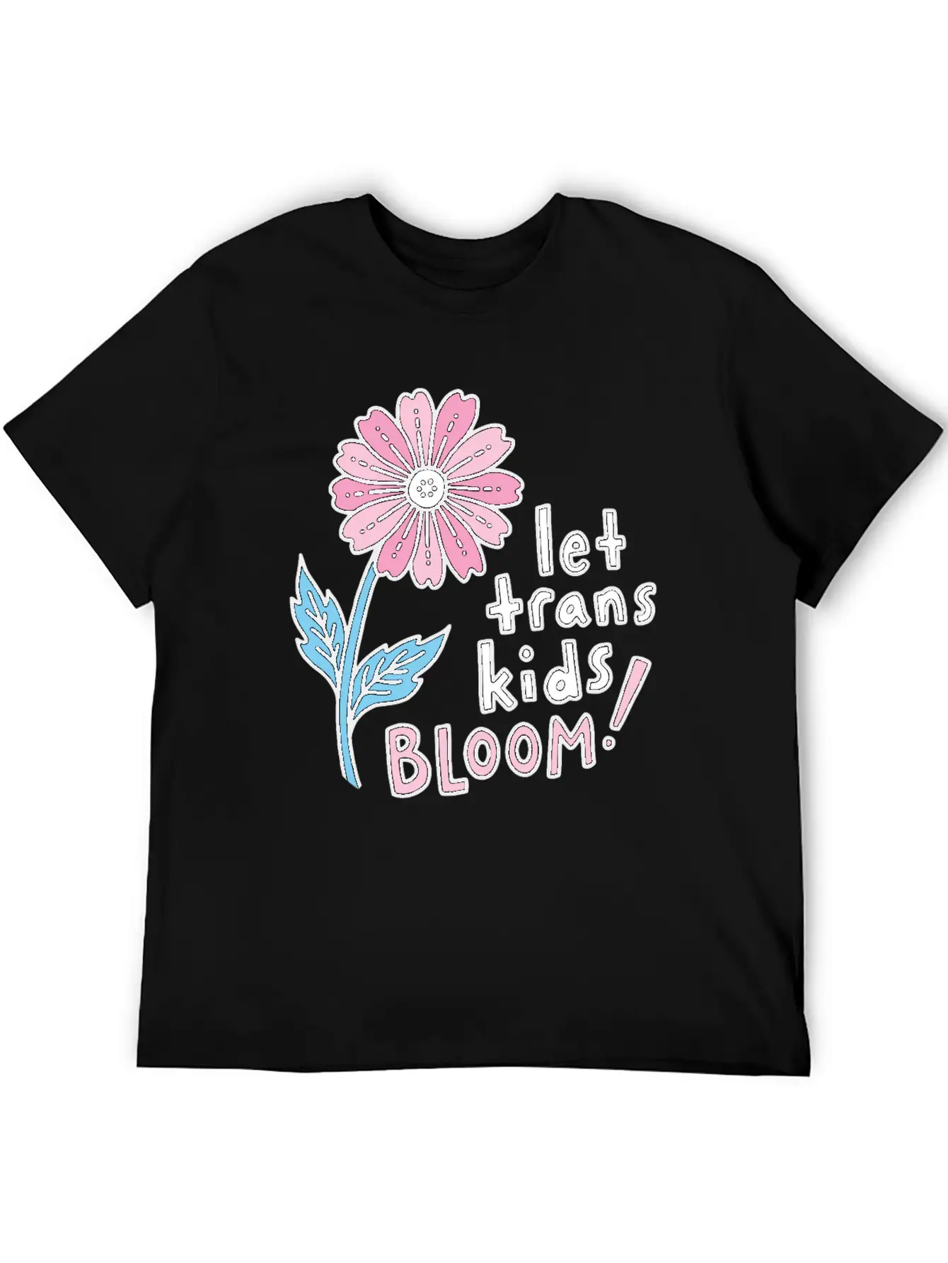 Let Trans Kids Bloom Classic Cotton Tee – Unisex Comfort For Any Season