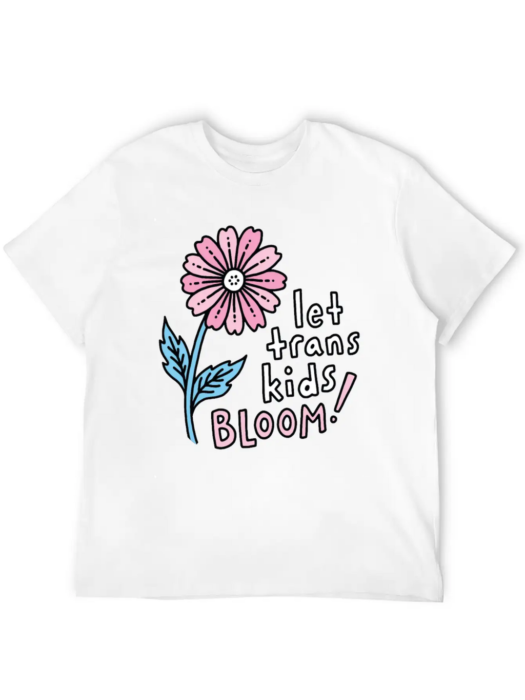 Let Trans Kids Bloom Classic Cotton Tee – Unisex Comfort For Any Season