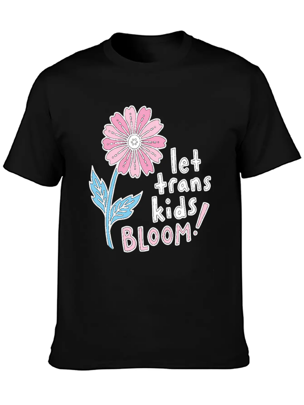Let Trans Kids Bloom Classic Cotton Tee – Unisex Comfort For Any Season