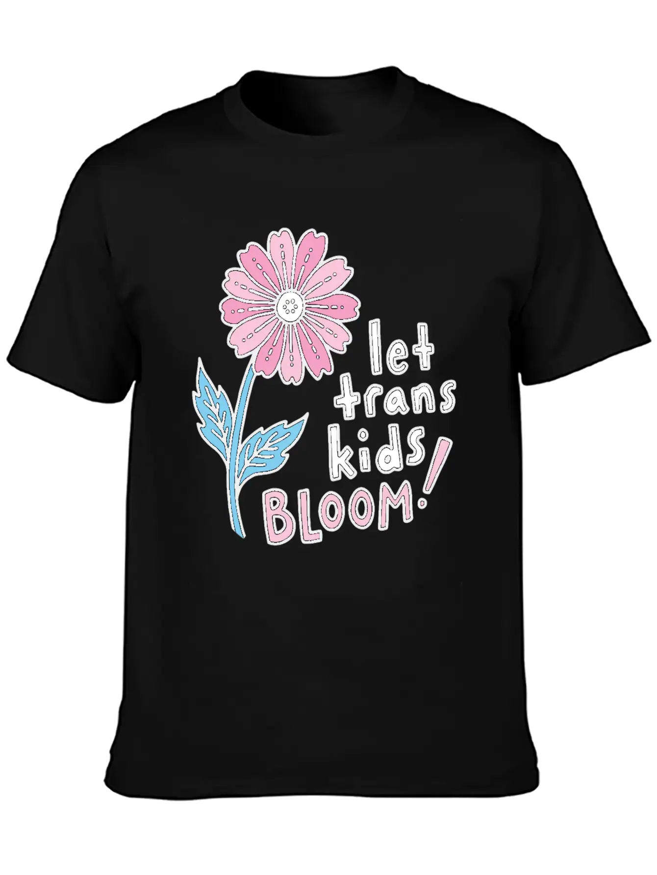 Let Trans Kids Bloom Classic Cotton Tee – Unisex Comfort For Any Season