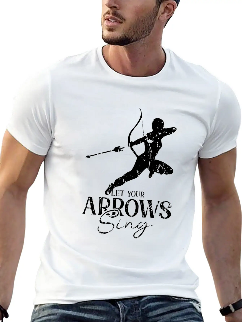 Let Your Arrows Sing - Archery Essential Cotton Tee For Daily Outfits – Unisex Style