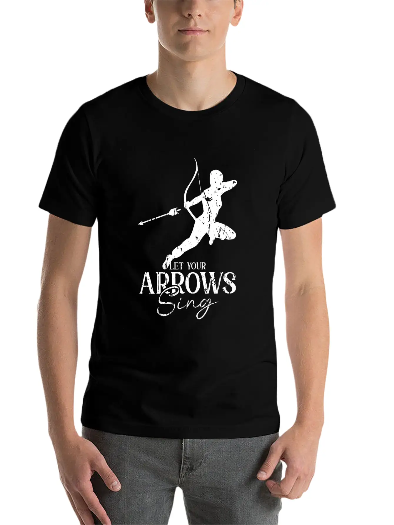 Let Your Arrows Sing - Archery Essential Cotton Tee For Daily Outfits – Unisex Style