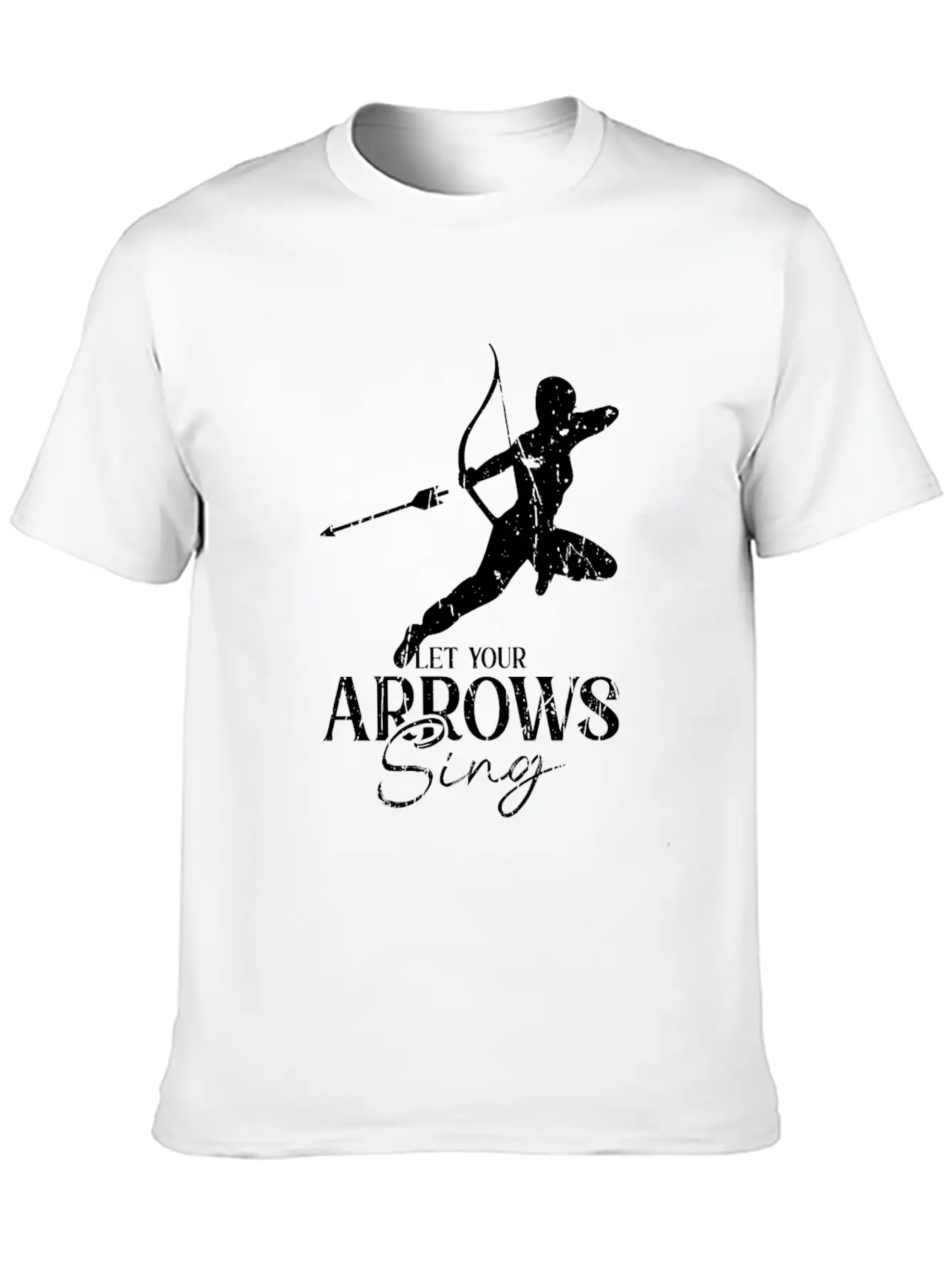 Let Your Arrows Sing - Archery Essential Cotton Tee For Daily Outfits – Unisex Style