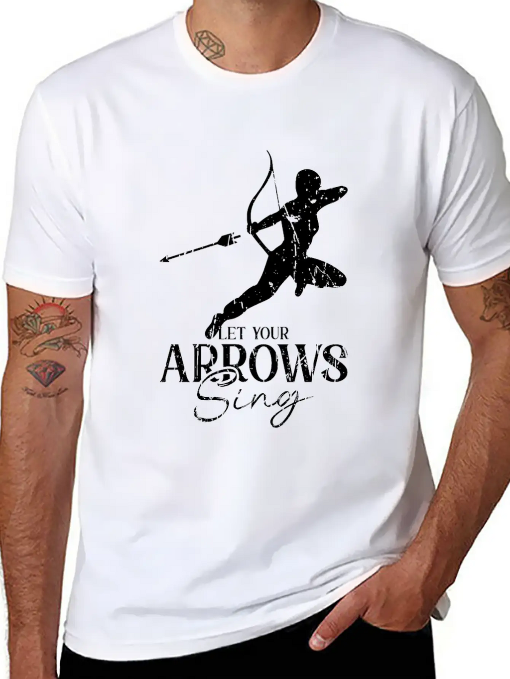 Let Your Arrows Sing - Archery Essential Cotton Tee For Daily Outfits – Unisex Style
