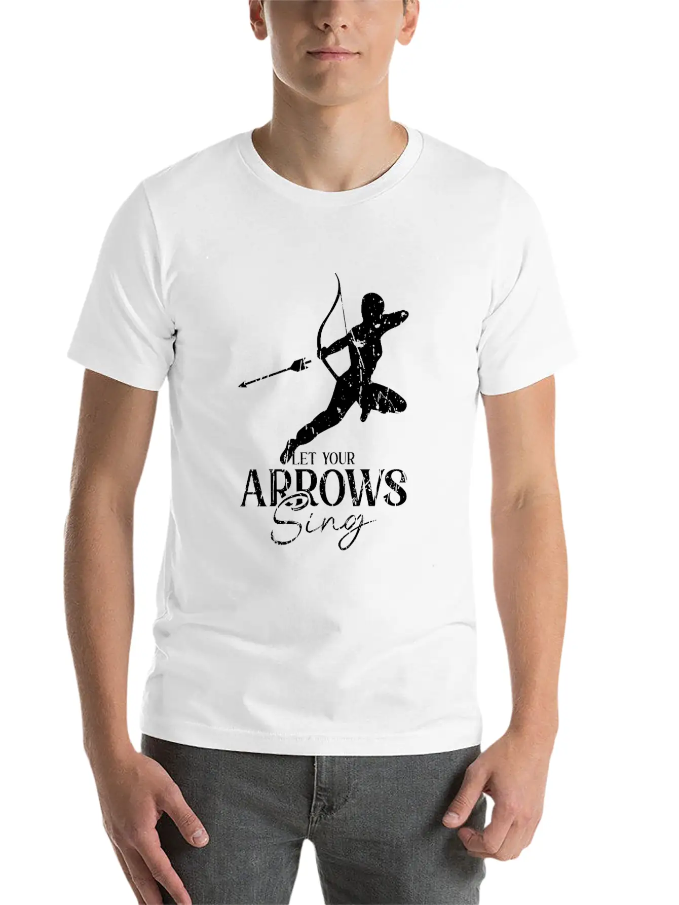 Let Your Arrows Sing - Archery Essential Cotton Tee For Daily Outfits – Unisex Style