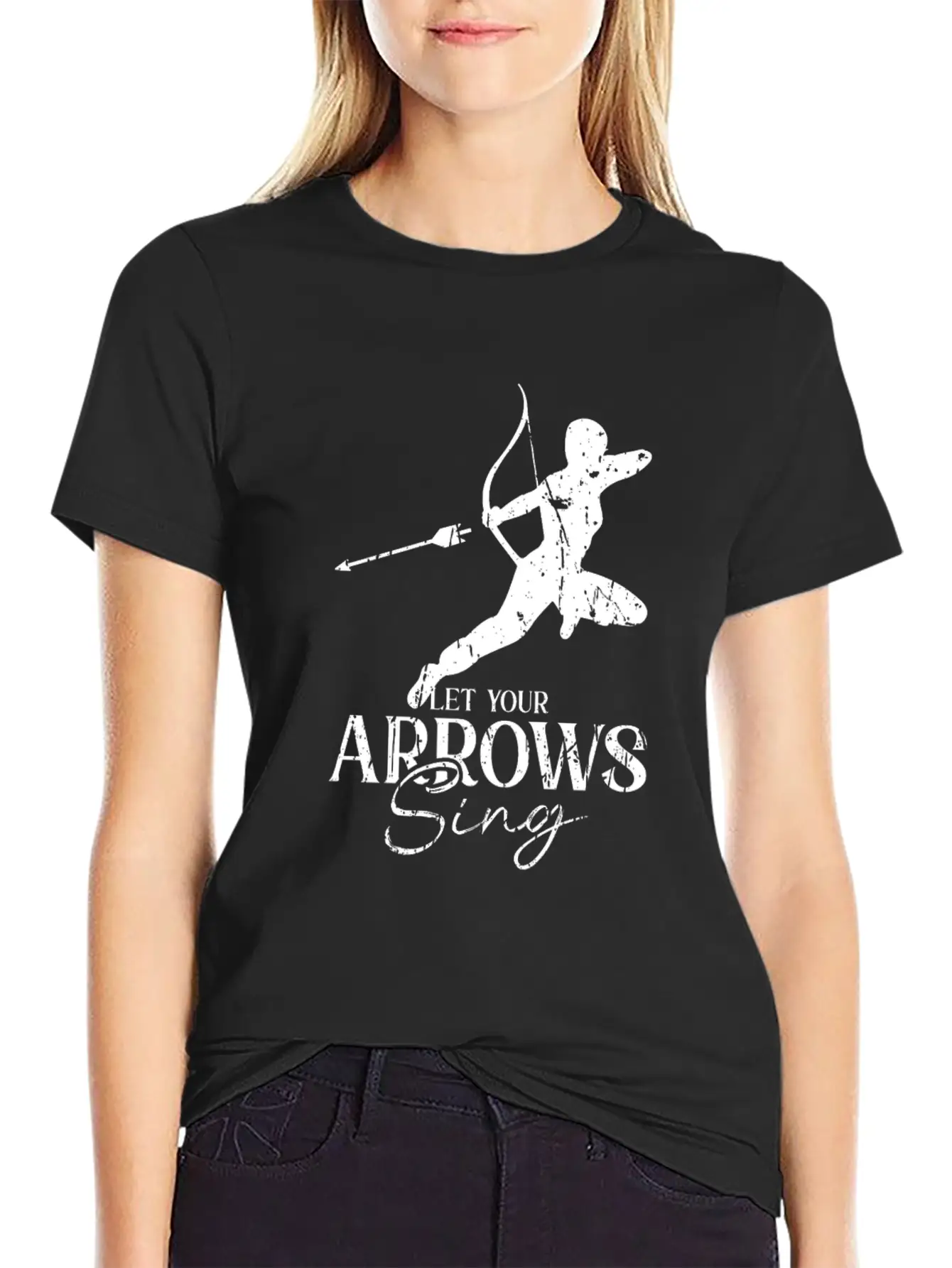 Let Your Arrows Sing - Archery Essential Cotton Tee For Daily Outfits – Unisex Style