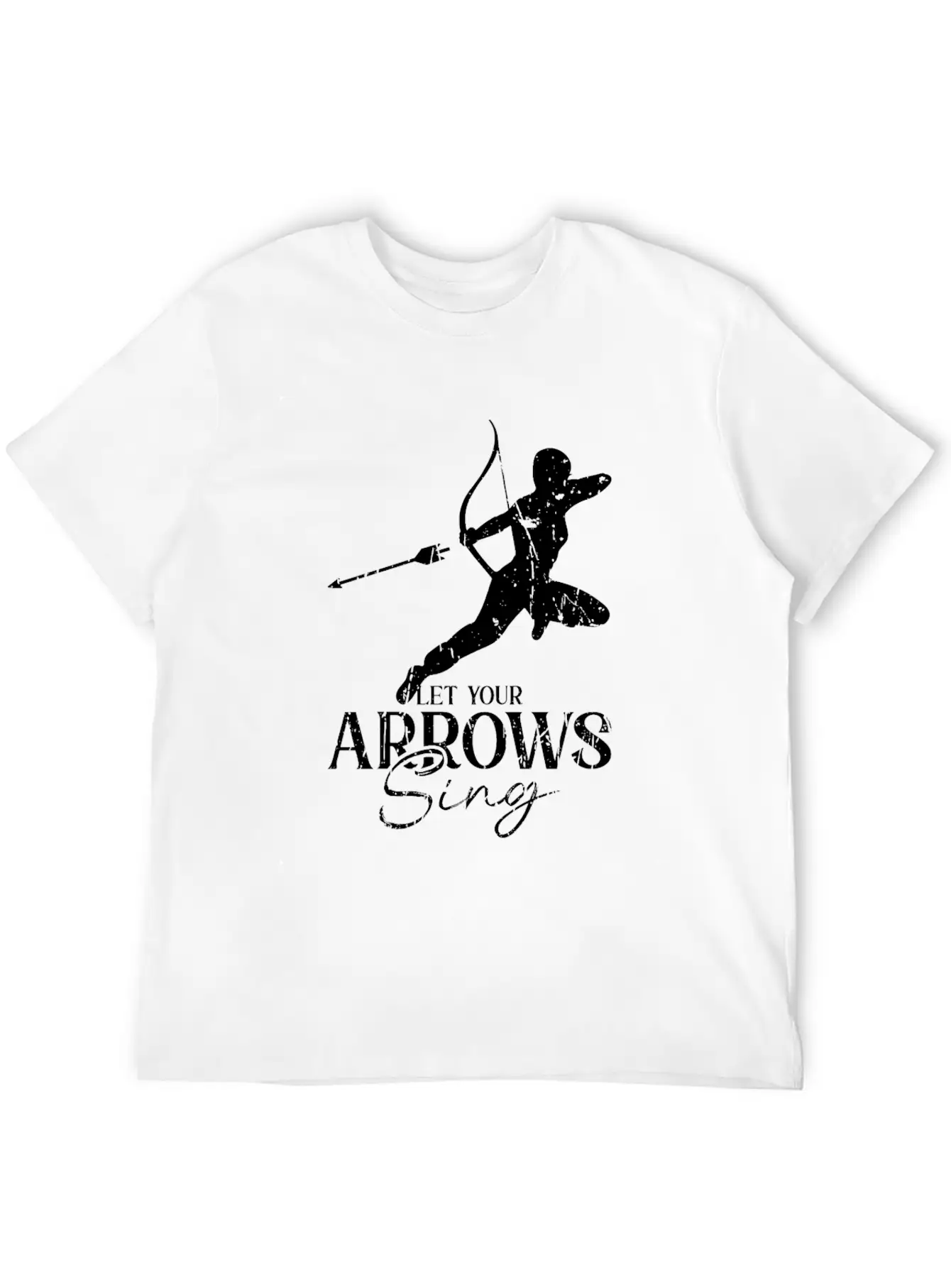 Let Your Arrows Sing - Archery Essential Cotton Tee For Daily Outfits – Unisex Style