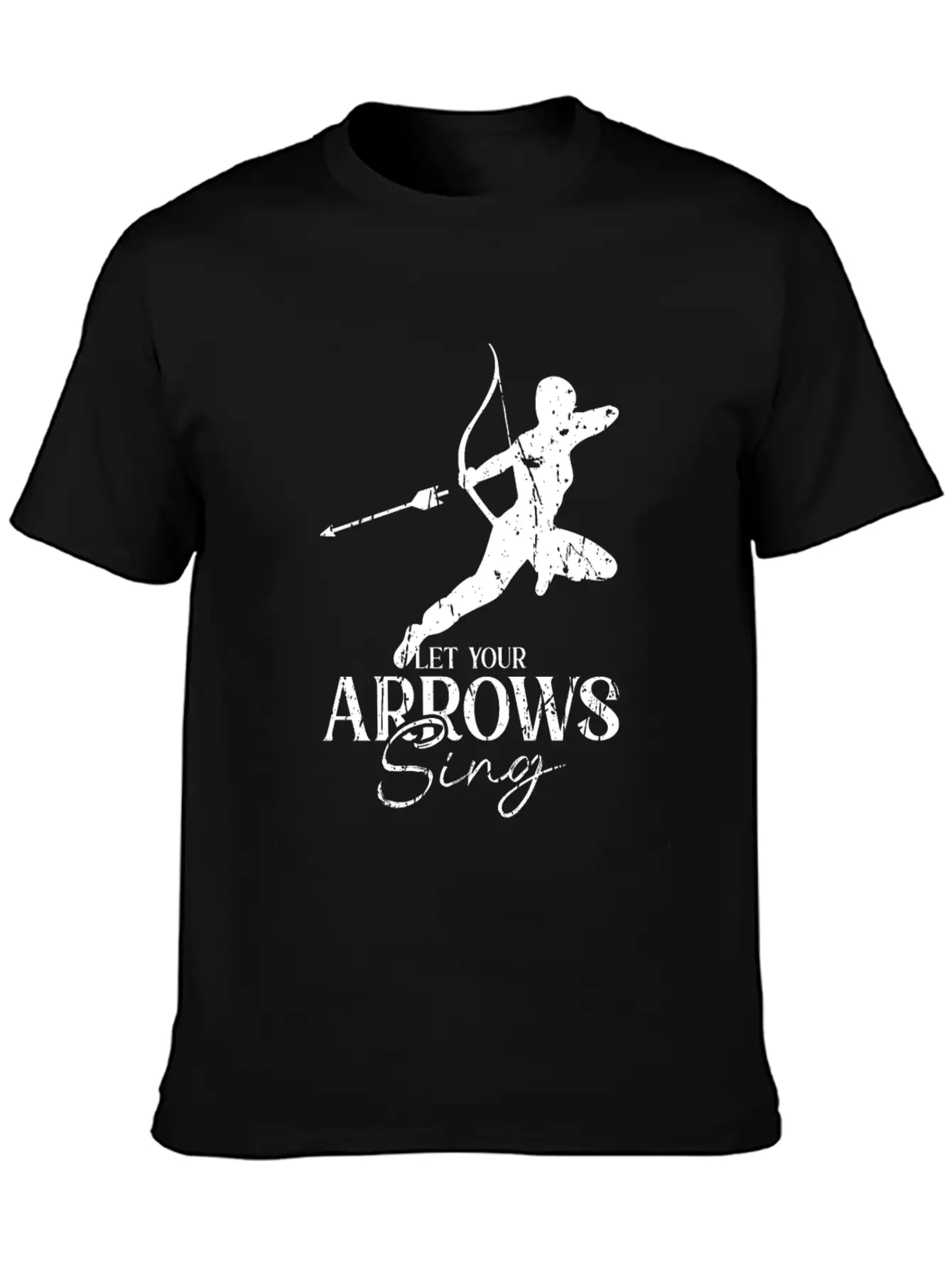 Let Your Arrows Sing - Archery Essential Cotton Tee For Daily Outfits – Unisex Style
