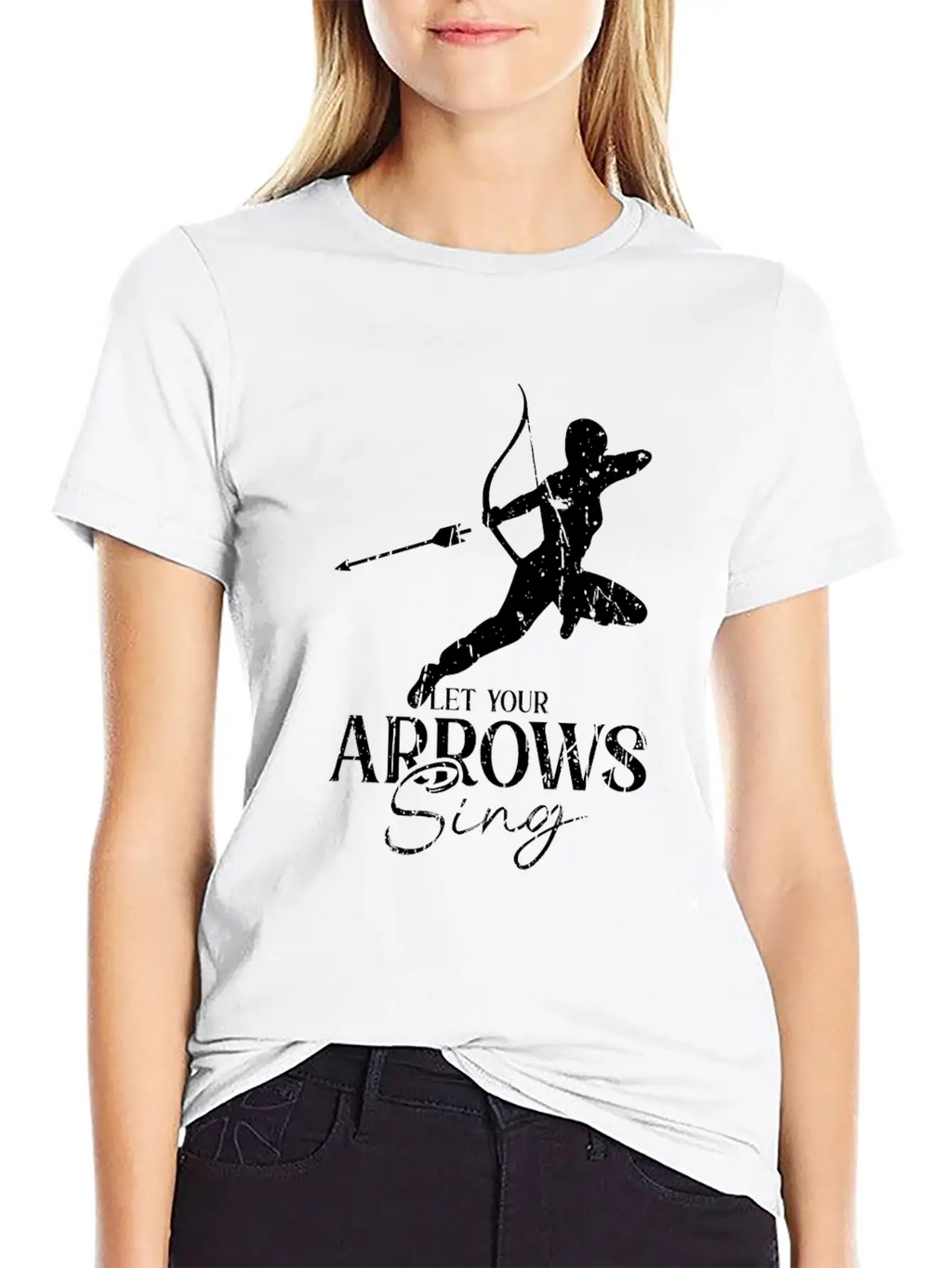 Let Your Arrows Sing - Archery Essential Cotton Tee For Daily Outfits – Unisex Style