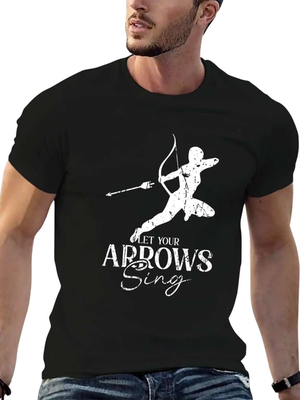 Let Your Arrows Sing - Archery Essential Cotton Tee For Daily Outfits – Unisex Style