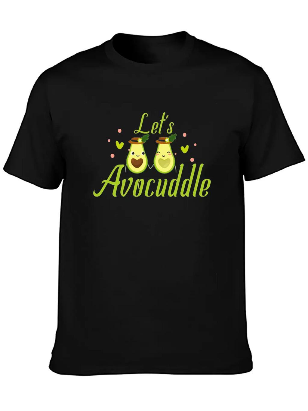 LET'S AVOCUDDLE Basic Graphic T-Shirt – Daily Comfort In Soft Cotton