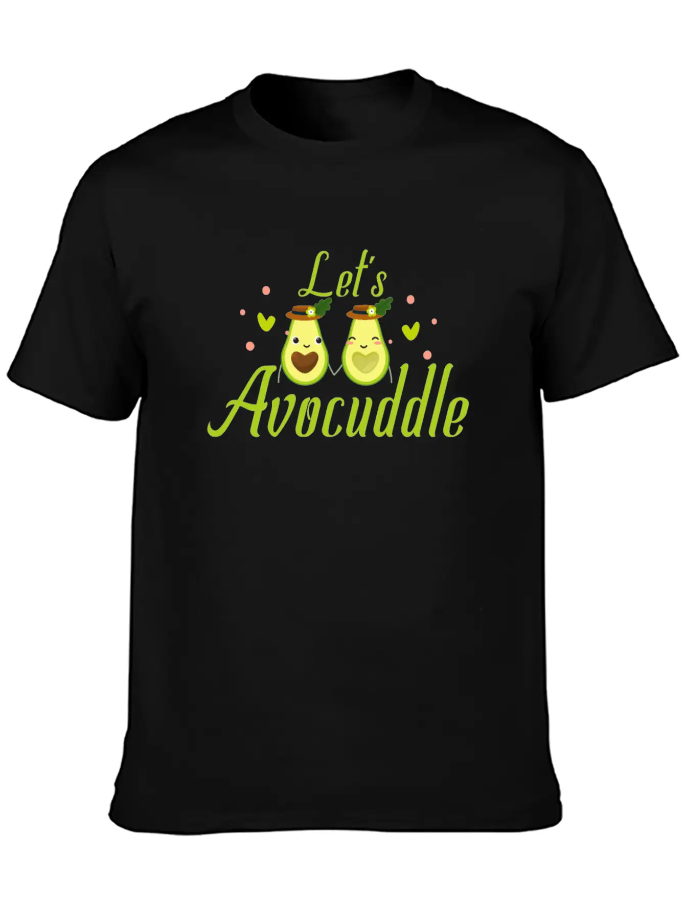 LET'S AVOCUDDLE Basic Graphic T-Shirt – Daily Comfort In Soft Cotton