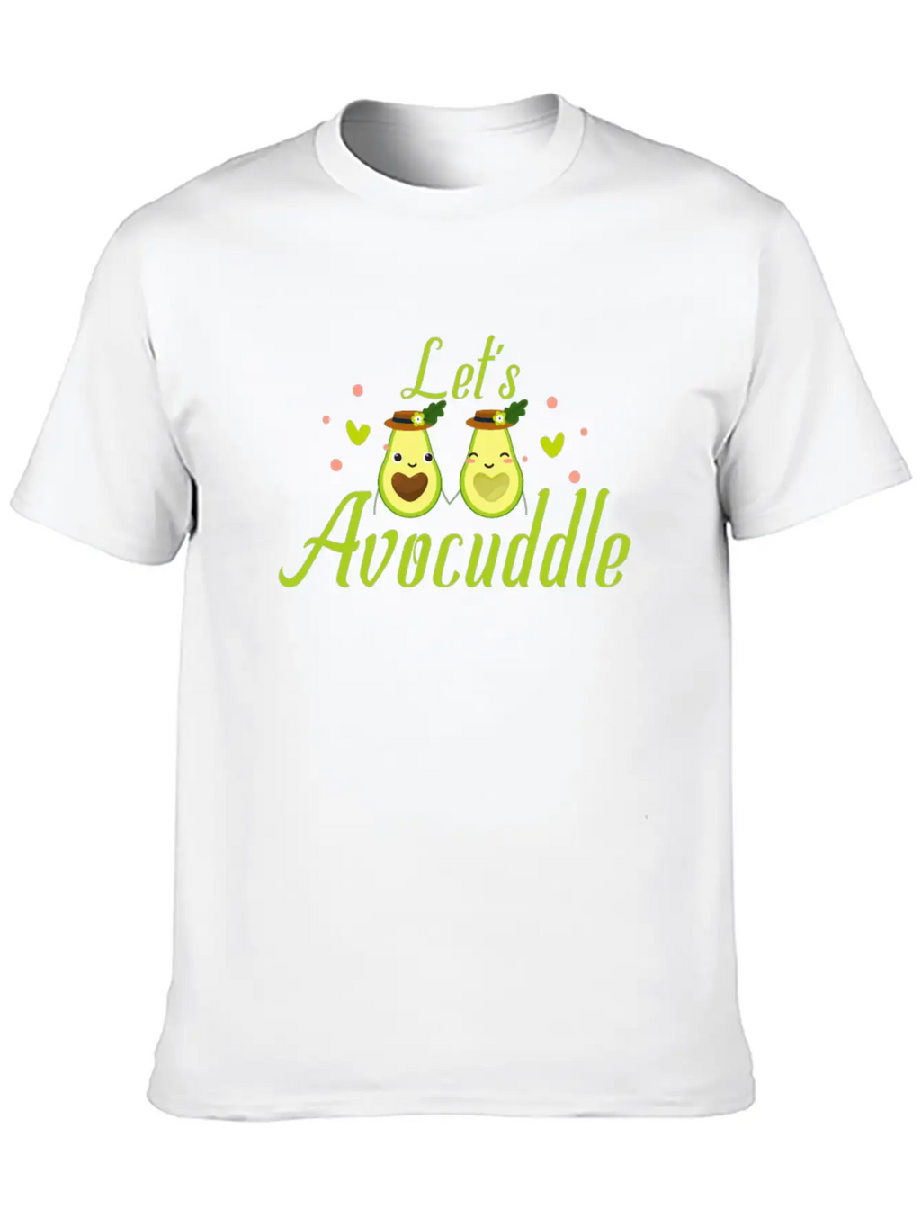 LET'S AVOCUDDLE Basic Graphic T-Shirt – Daily Comfort In Soft Cotton