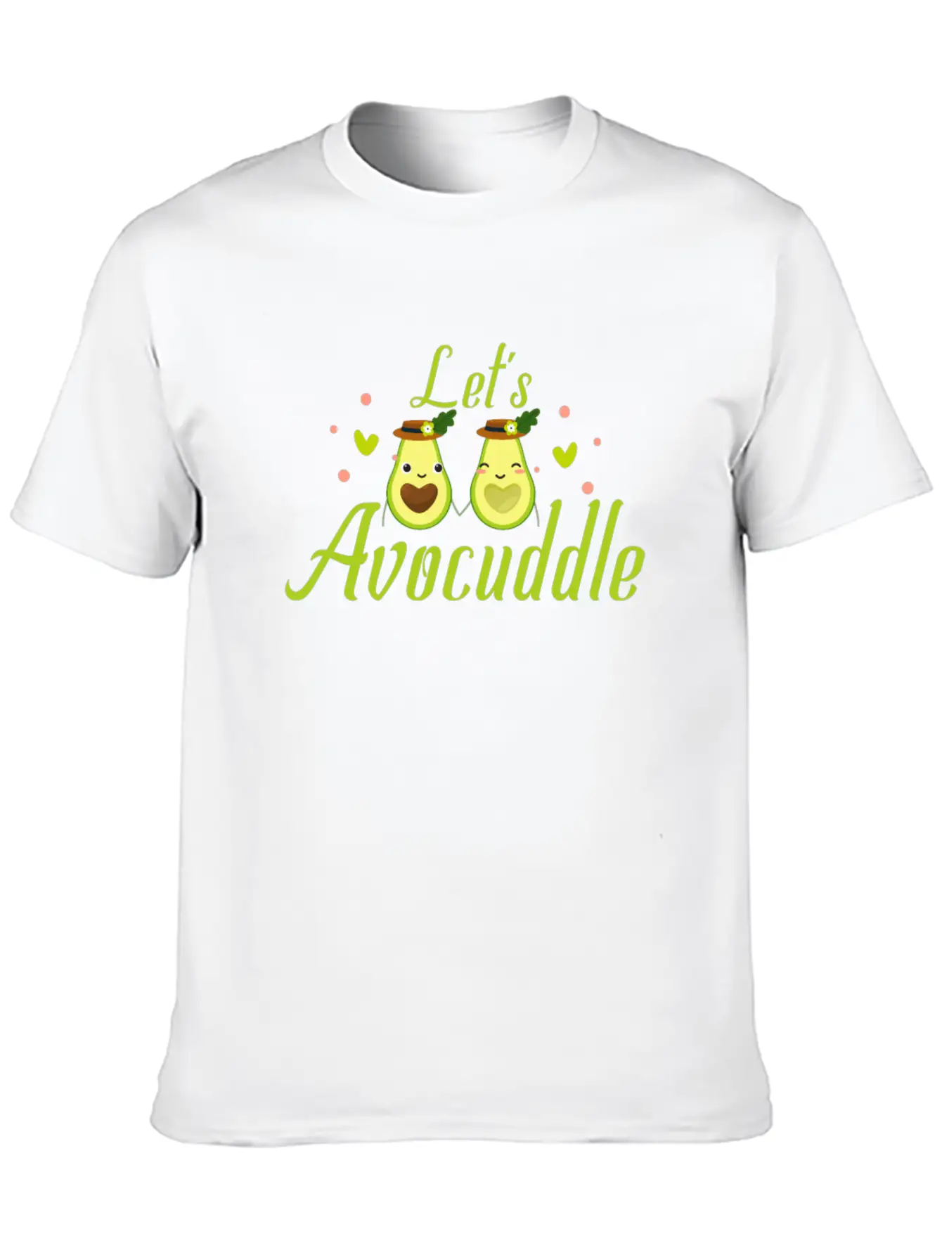 LET'S AVOCUDDLE Basic Graphic T-Shirt – Daily Comfort In Soft Cotton