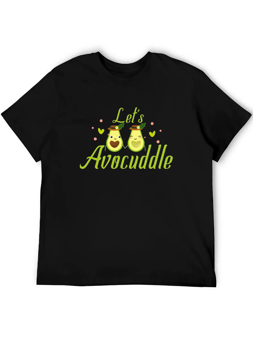 LET'S AVOCUDDLE Basic Graphic T-Shirt – Daily Comfort In Soft Cotton