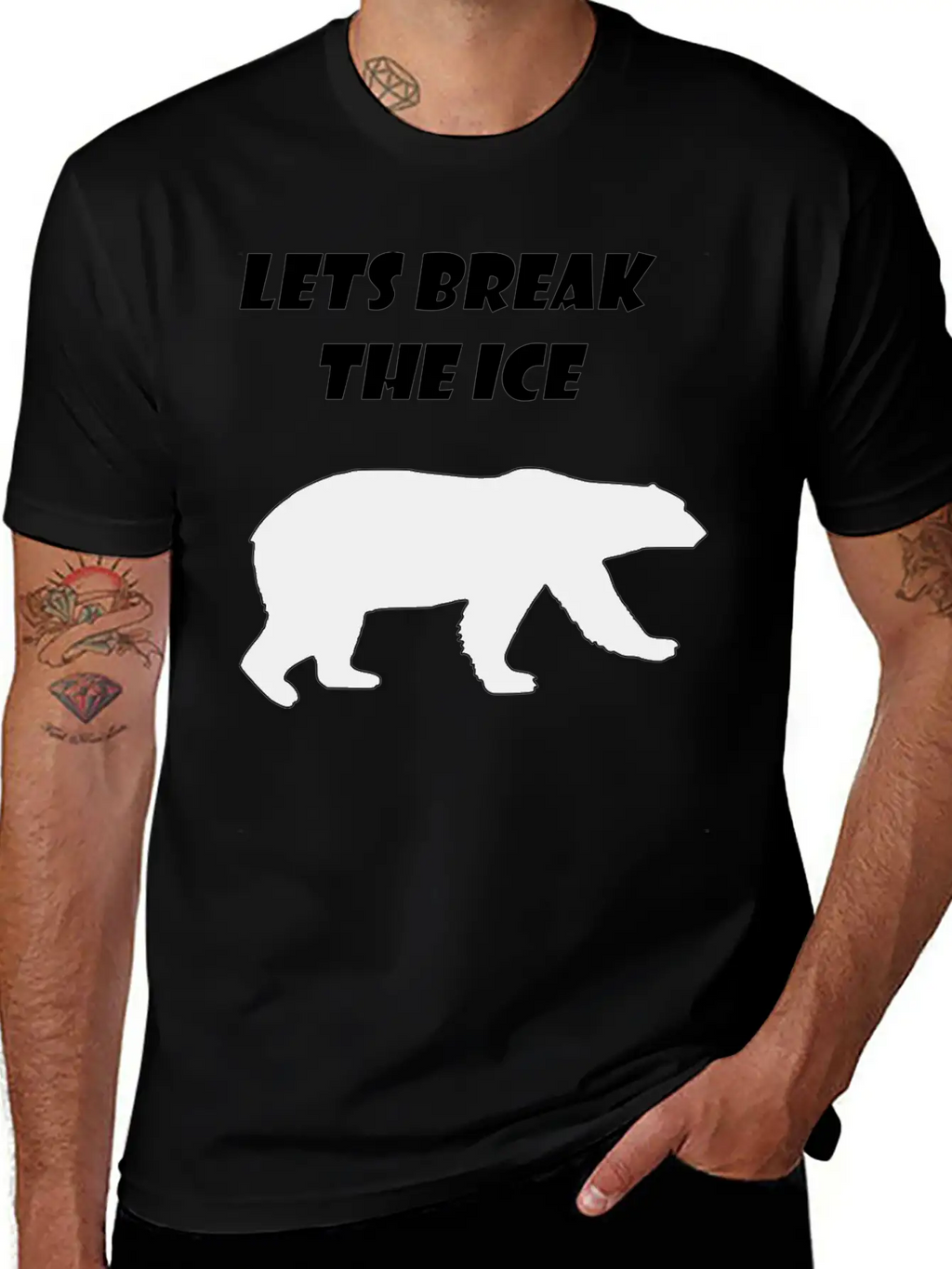 Lets Break The Ice Basic Graphic T-Shirt – Daily Comfort In Soft Cotton