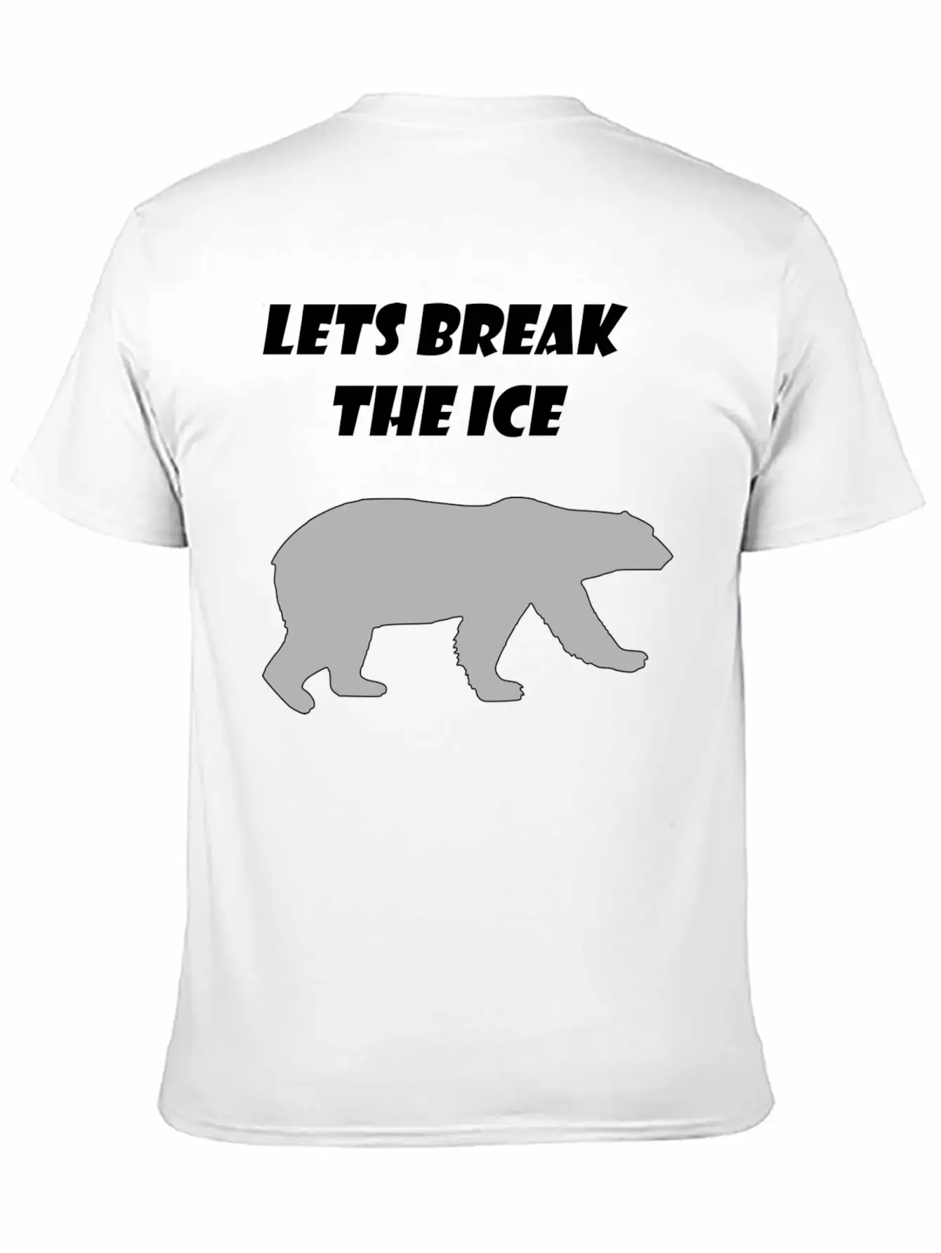 Lets Break The Ice Basic Graphic T-Shirt – Daily Comfort In Soft Cotton