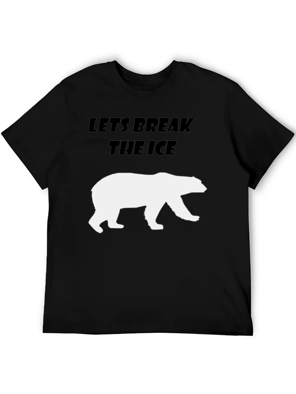 Lets Break The Ice Basic Graphic T-Shirt – Daily Comfort In Soft Cotton