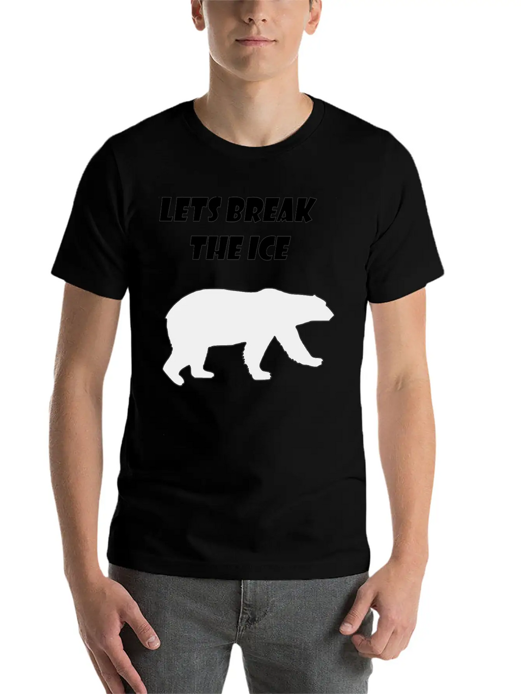 Lets Break The Ice Basic Graphic T-Shirt – Daily Comfort In Soft Cotton