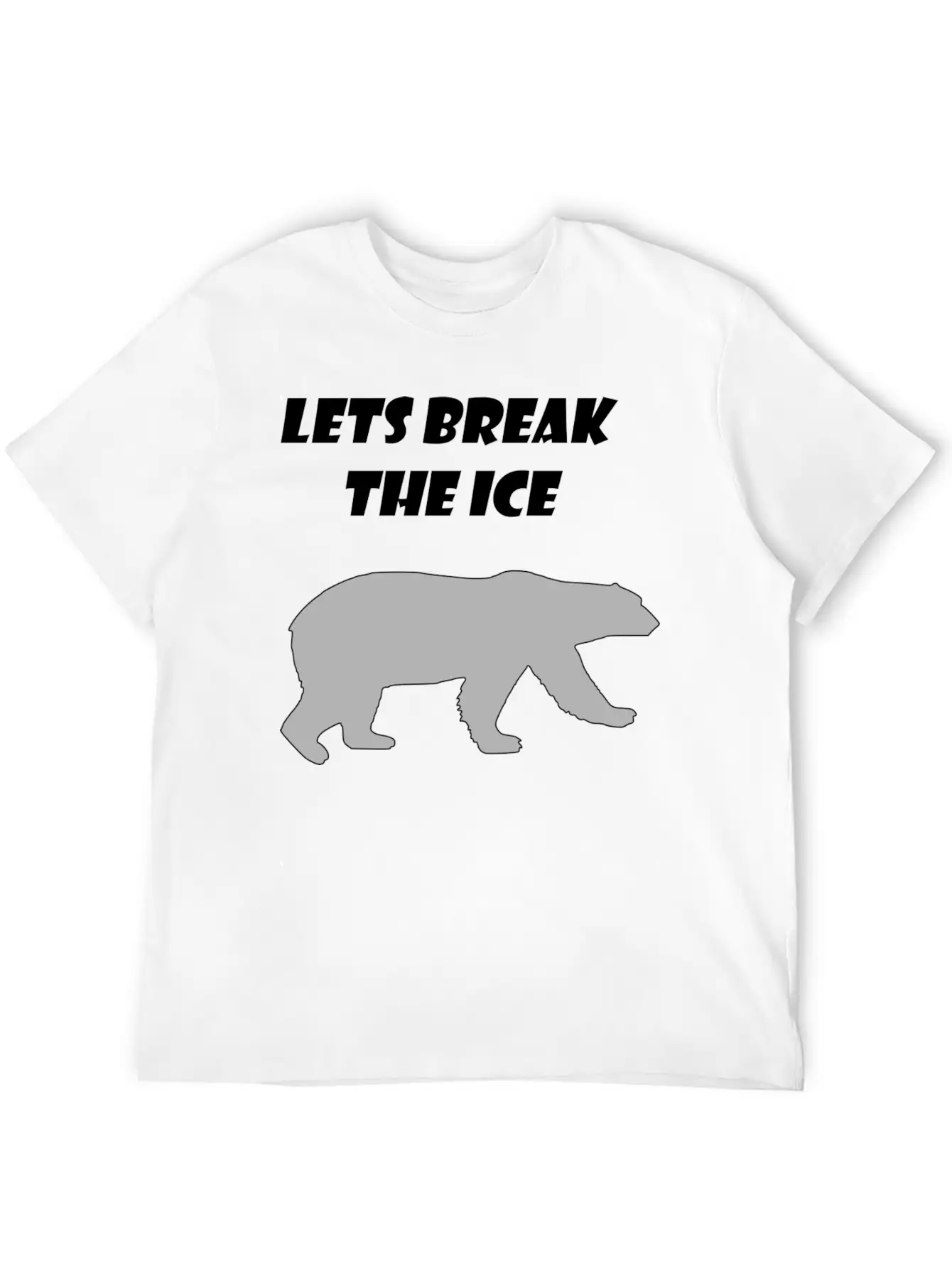 Lets Break The Ice Basic Graphic T-Shirt – Daily Comfort In Soft Cotton
