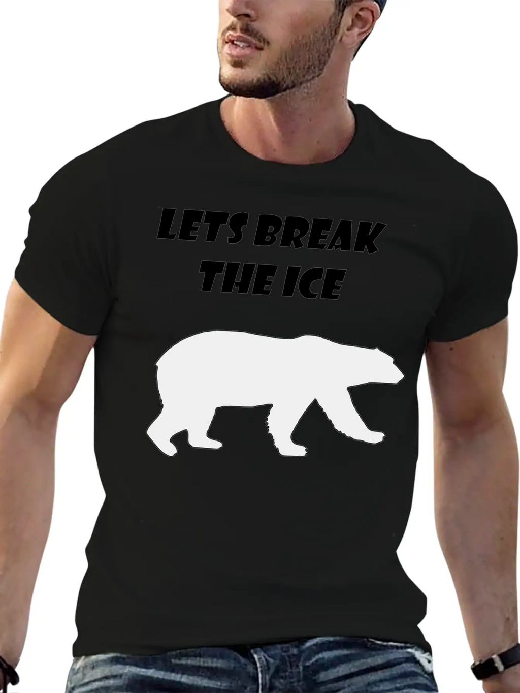 Lets Break The Ice Basic Graphic T-Shirt – Daily Comfort In Soft Cotton