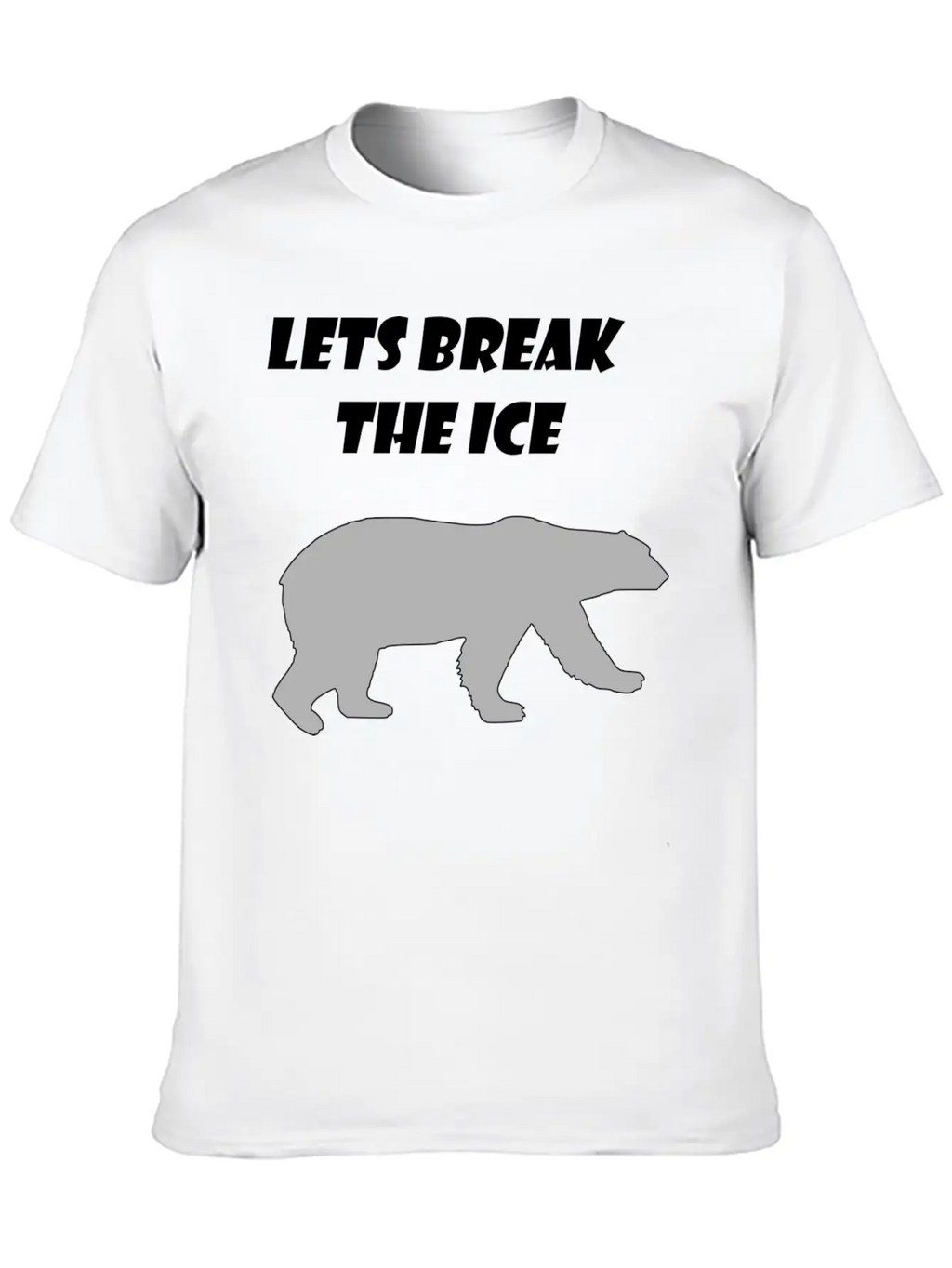Lets Break The Ice Basic Graphic T-Shirt – Daily Comfort In Soft Cotton