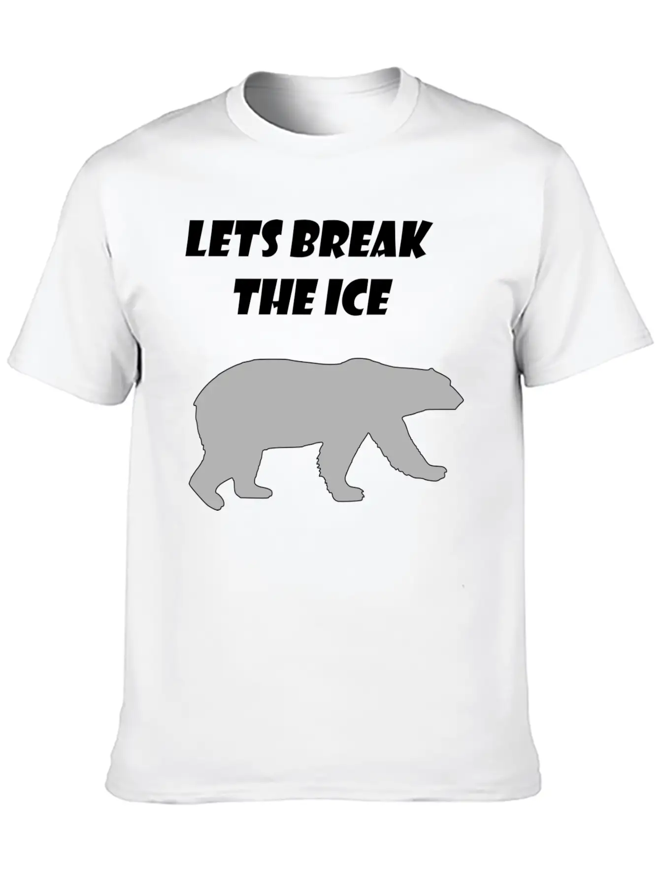 Lets Break The Ice Basic Graphic T-Shirt – Daily Comfort In Soft Cotton