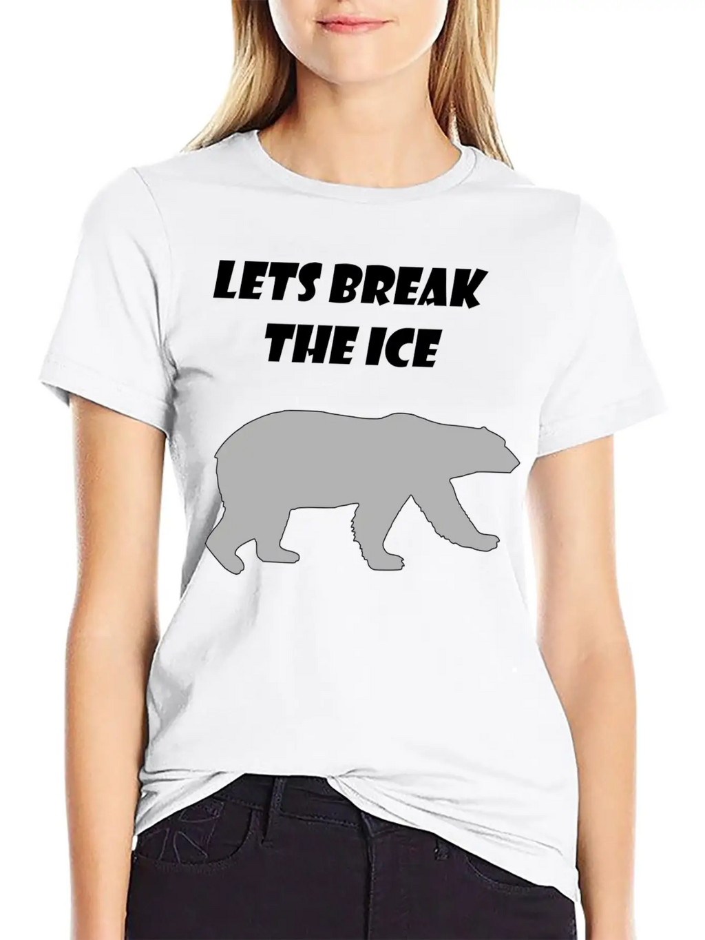 Lets Break The Ice Basic Graphic T-Shirt – Daily Comfort In Soft Cotton