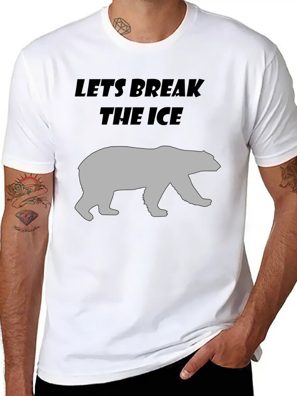 Lets Break The Ice Basic Graphic T-Shirt – Daily Comfort In Soft Cotton