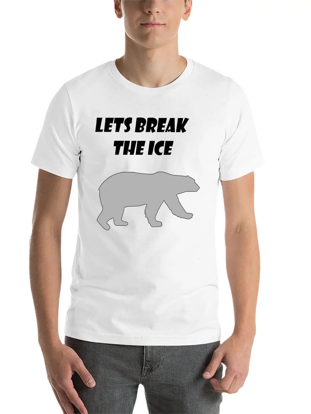 Lets Break The Ice Basic Graphic T-Shirt – Daily Comfort In Soft Cotton
