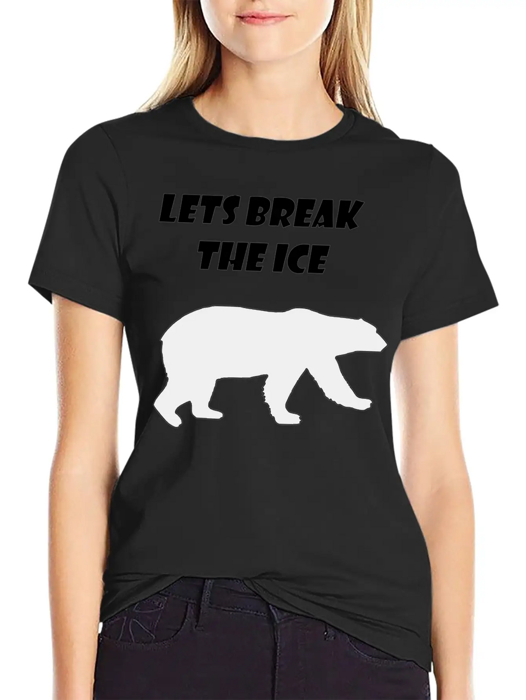 Lets Break The Ice Basic Graphic T-Shirt – Daily Comfort In Soft Cotton
