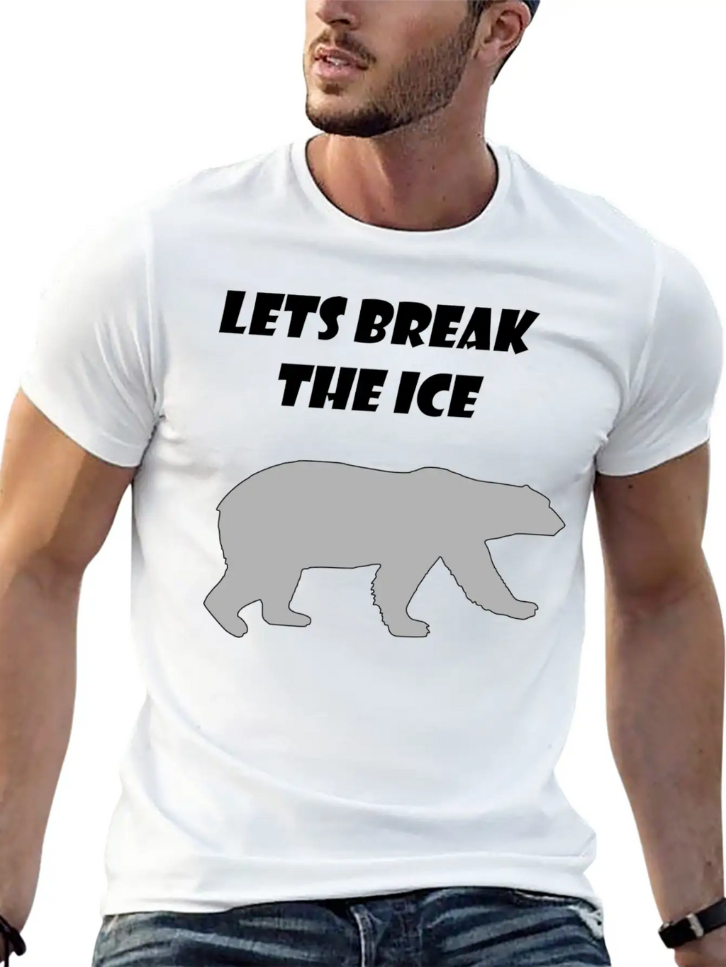 Lets Break The Ice Basic Graphic T-Shirt – Daily Comfort In Soft Cotton
