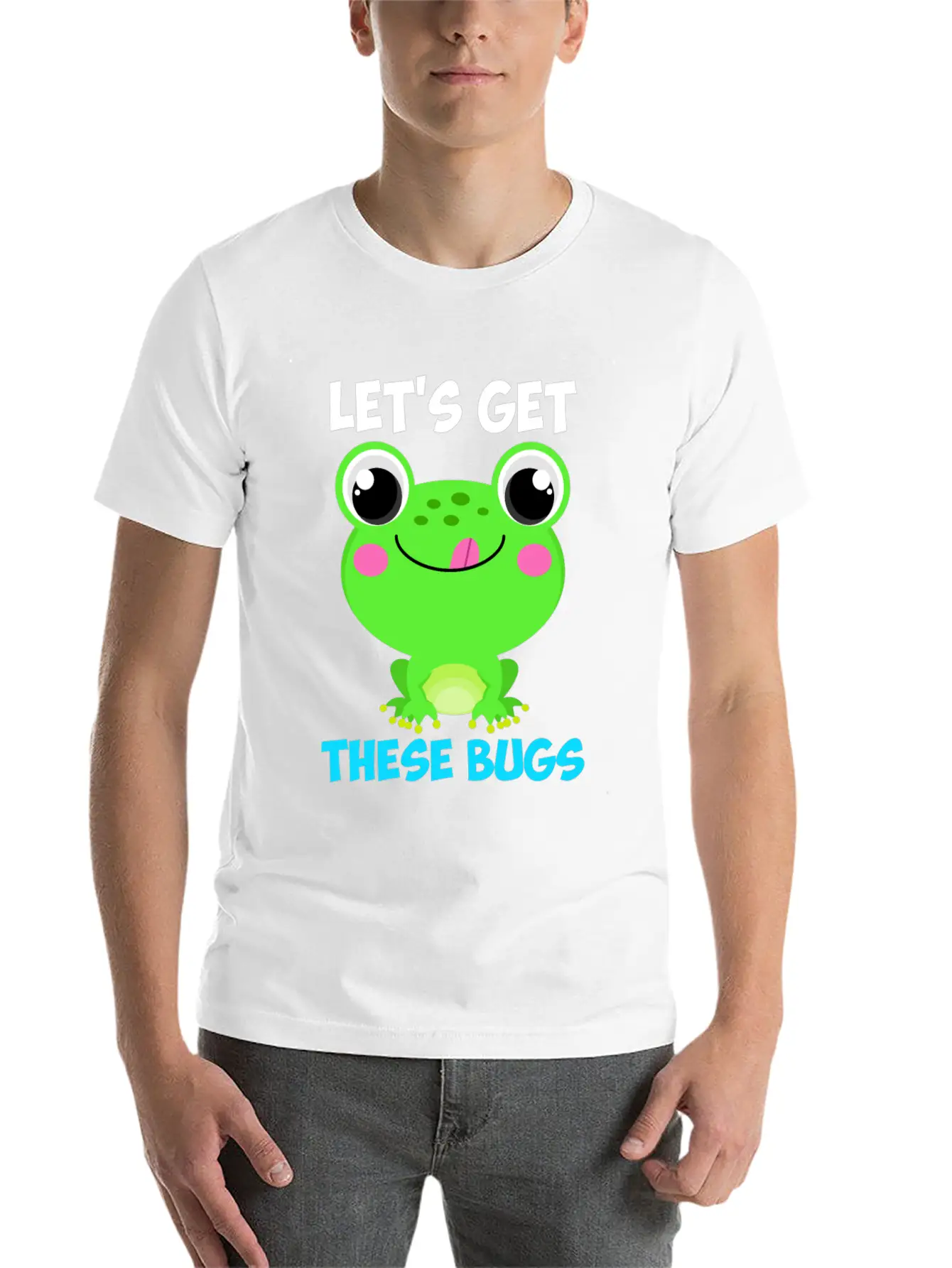 Let's Get These Bugs Frog Programmer Basic Graphic T-Shirt – Daily Comfort In Soft Cotton