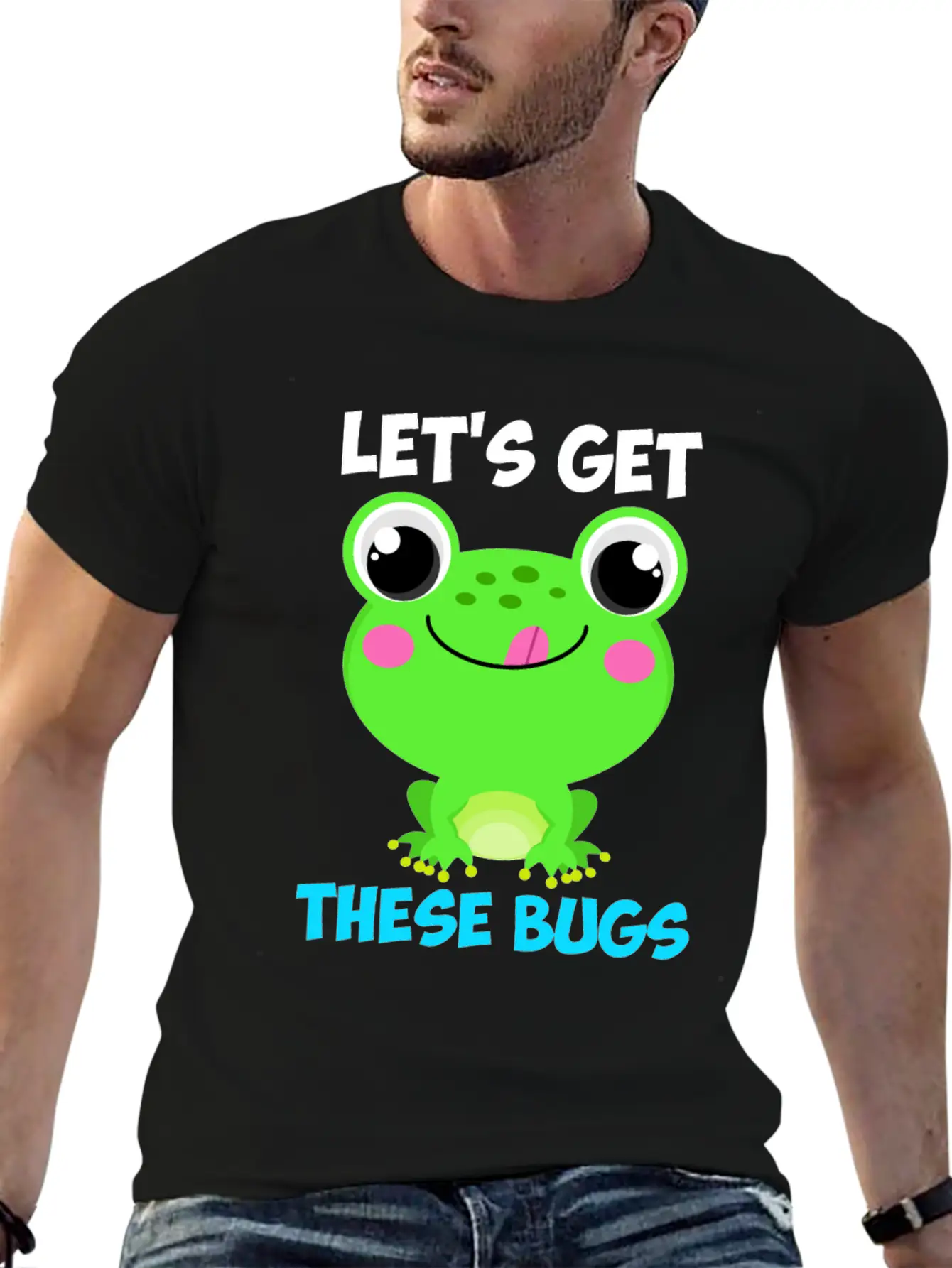 Let's Get These Bugs Frog Programmer Basic Graphic T-Shirt – Daily Comfort In Soft Cotton